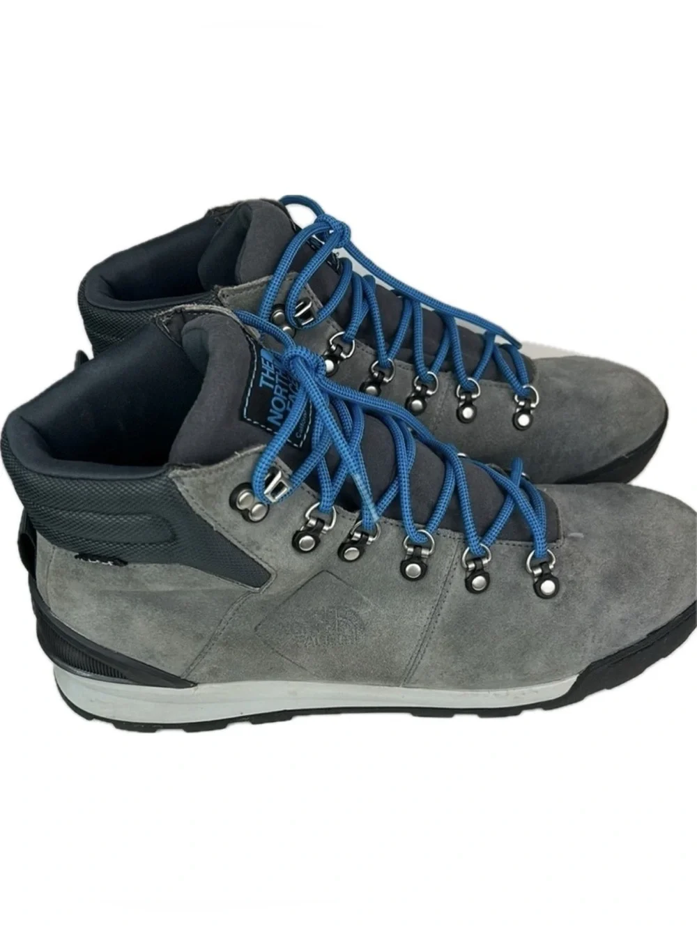 The North Face Larimer Waterproof Gray and Blue Outdoor Winter Mid Boots